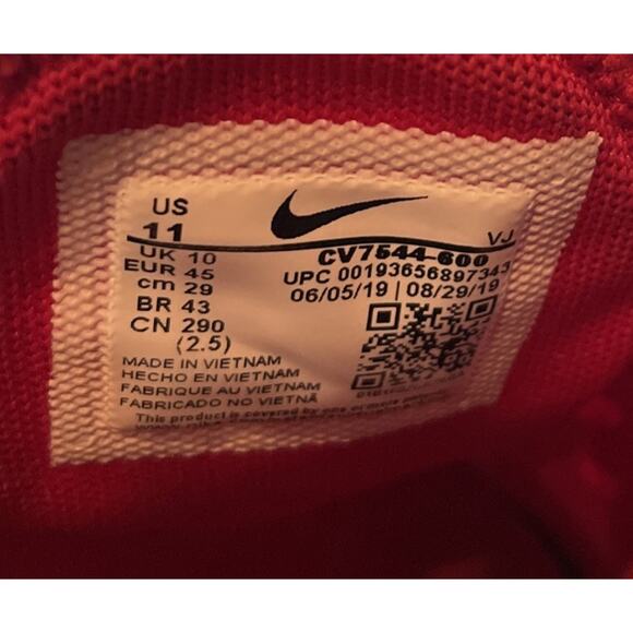 Nike Air Max 270 University Red Run Shoes CV7544 Mens Size 11 Fast Shipping - Picture 7 of 11